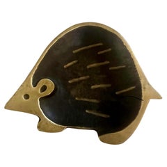 Walter Bosse, for Herta Baller, "Black Gold Line" Porcupine in Bronze, 1950s