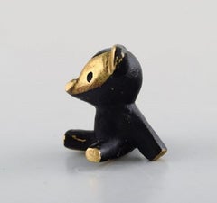 Walter Bosse, for Herta Baller, "Black Gold Line" Teddy Bear in Bronze, 1950s