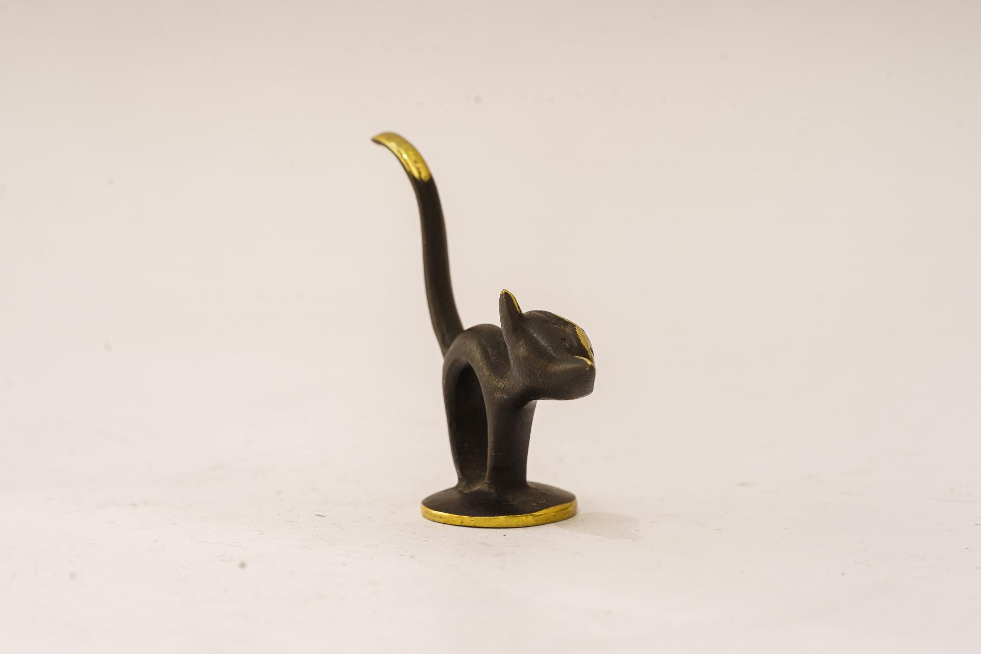 Mid-Century Modern Walter Bosse pour herta Baller figurine de chat vienne vers 1950 en vente