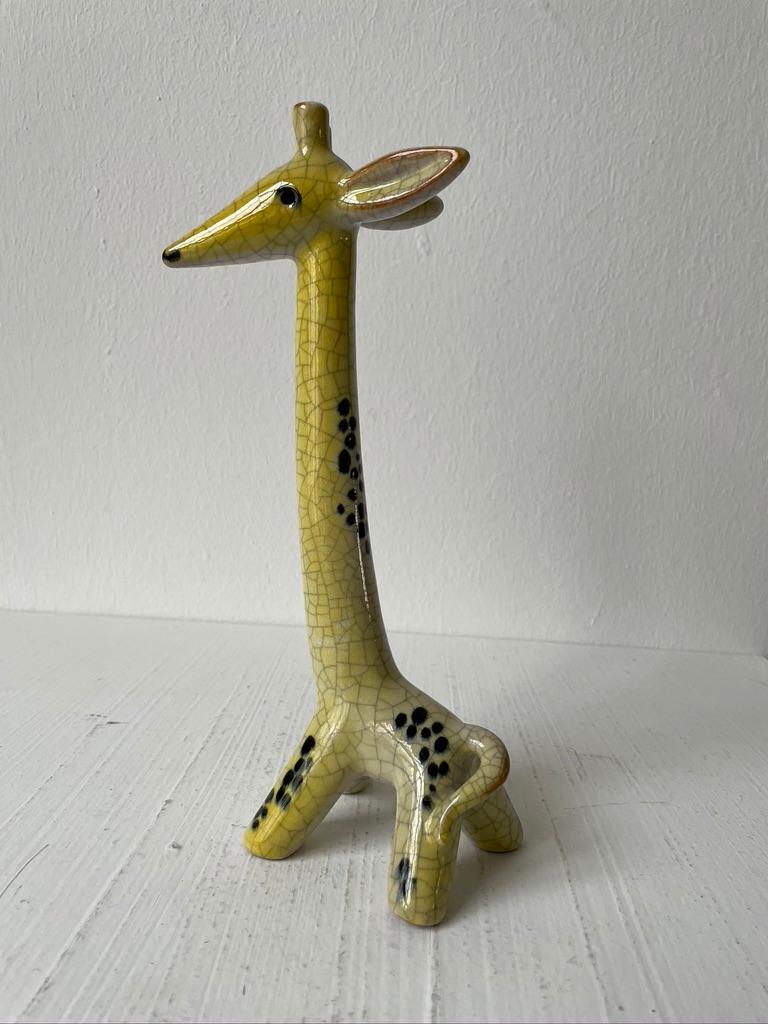 German Walter Bosse Giraffe Karlsruher Majolika