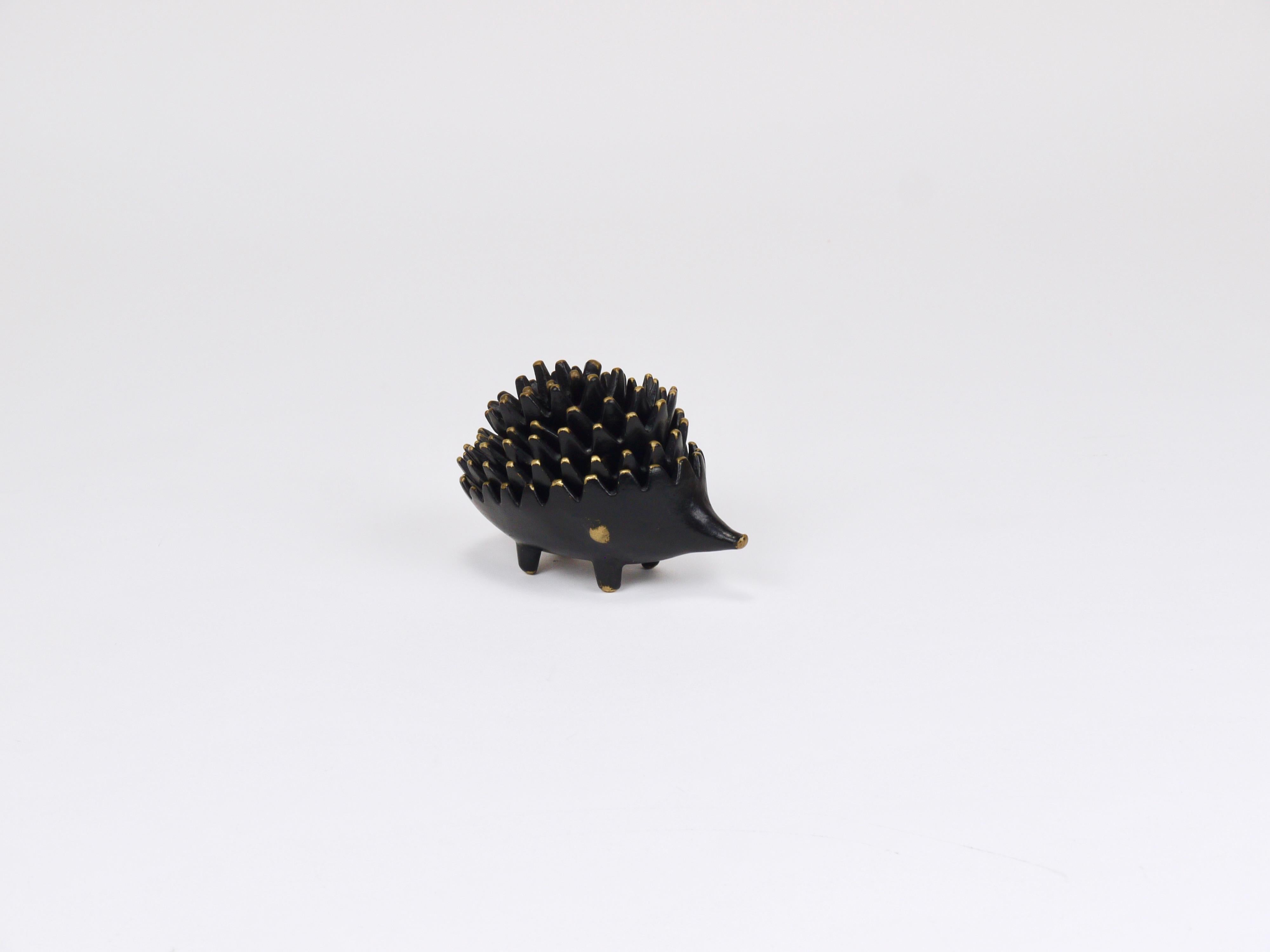 Walter Bosse Hedgehog Stackable Brass Ashtrays, Herta Baller, Austria, 1950s For Sale 9