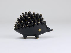 Walter Bosse Hedgehog Stackable Brass Ashtrays, Herta Baller, Austria, 1950s