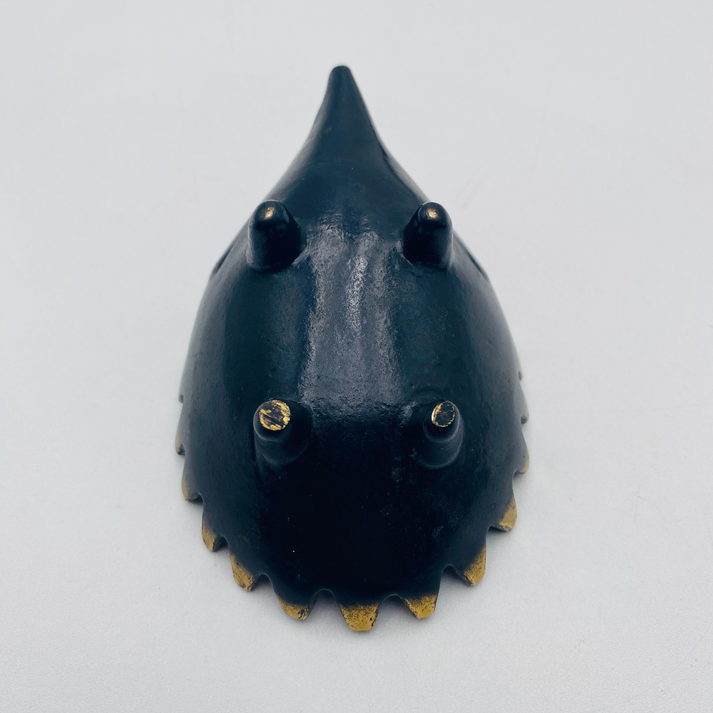 Milieu du XXe siècle Cendriers empilables en laiton Walter Bosse, Herta Baller, Autriche, années 1950 en vente