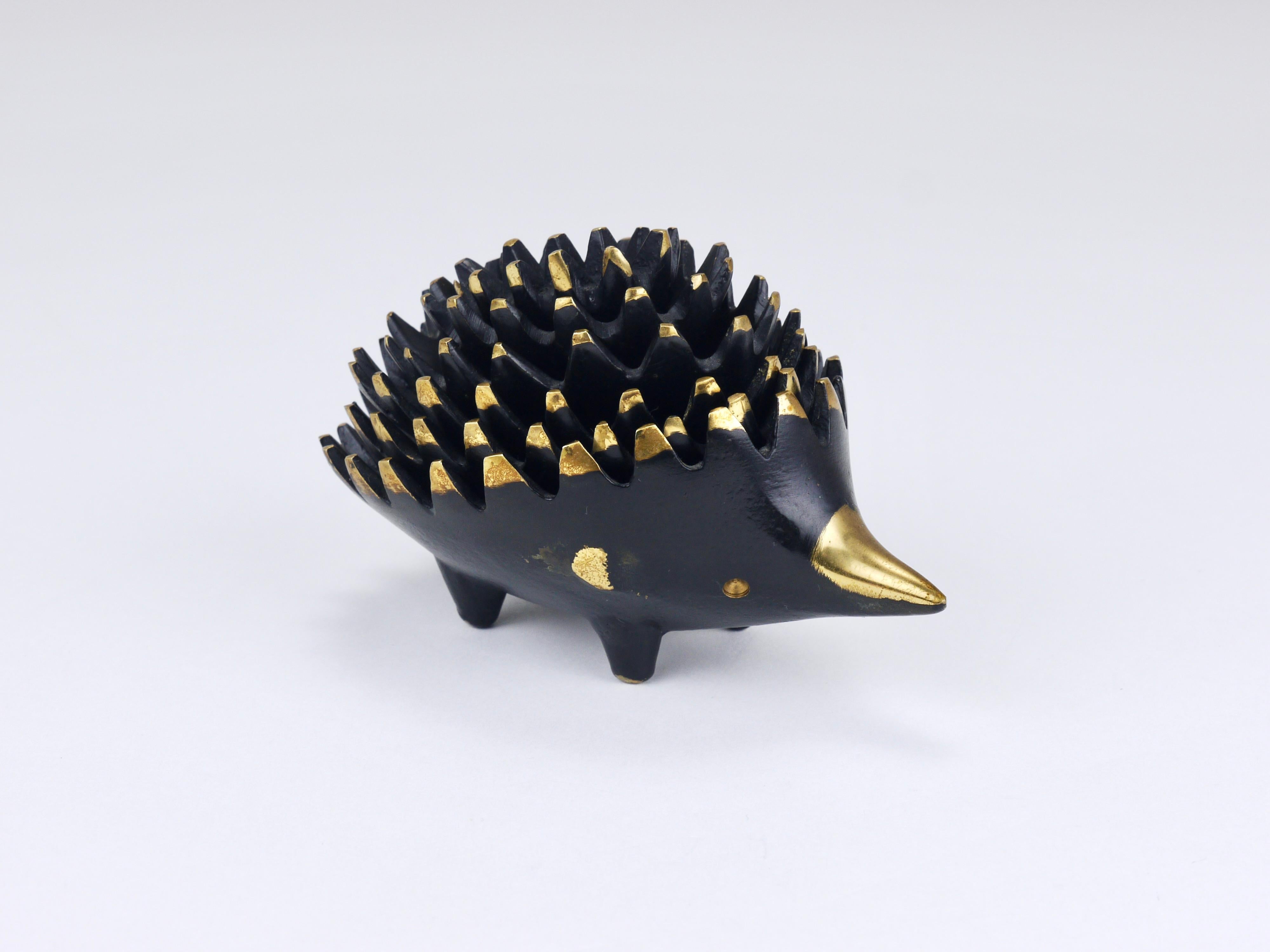 Ottone Posacenere impilabile in ottone Walter Bosse Hedgehog, Herta Baller, Austria, anni '50 in vendita