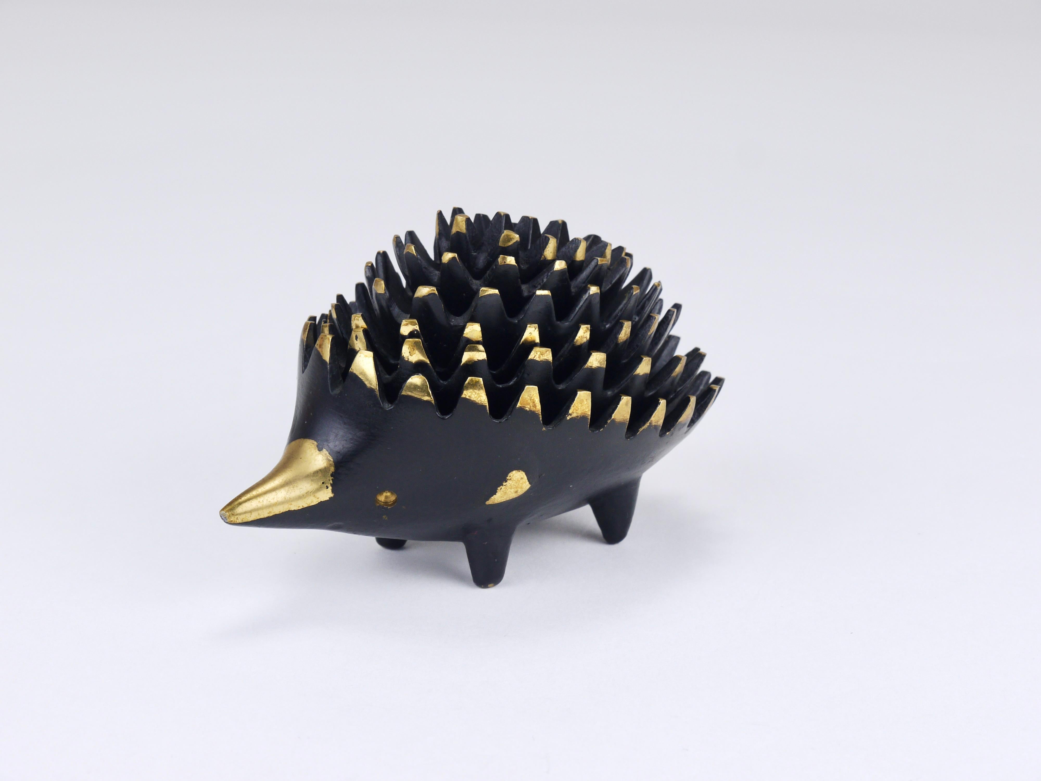 Posacenere impilabile in ottone Walter Bosse Hedgehog, Herta Baller, Austria, anni '50 in vendita 1