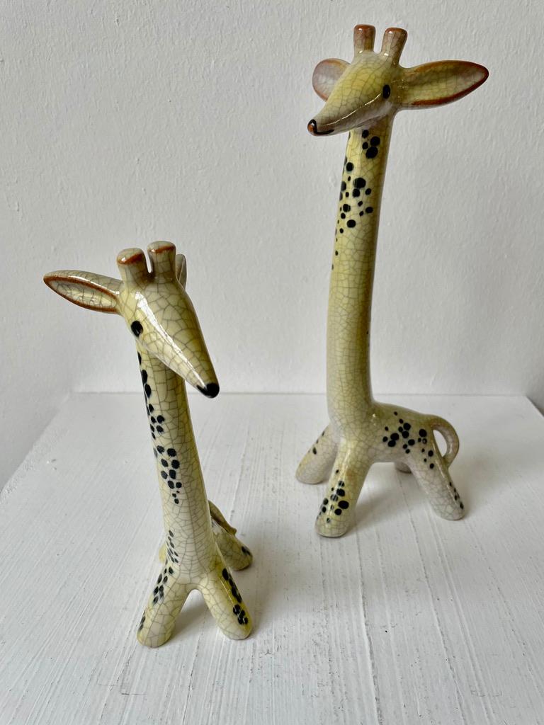 20th Century Walter Bosse Huge Giraffe Ceramic Karlsruher Majolika