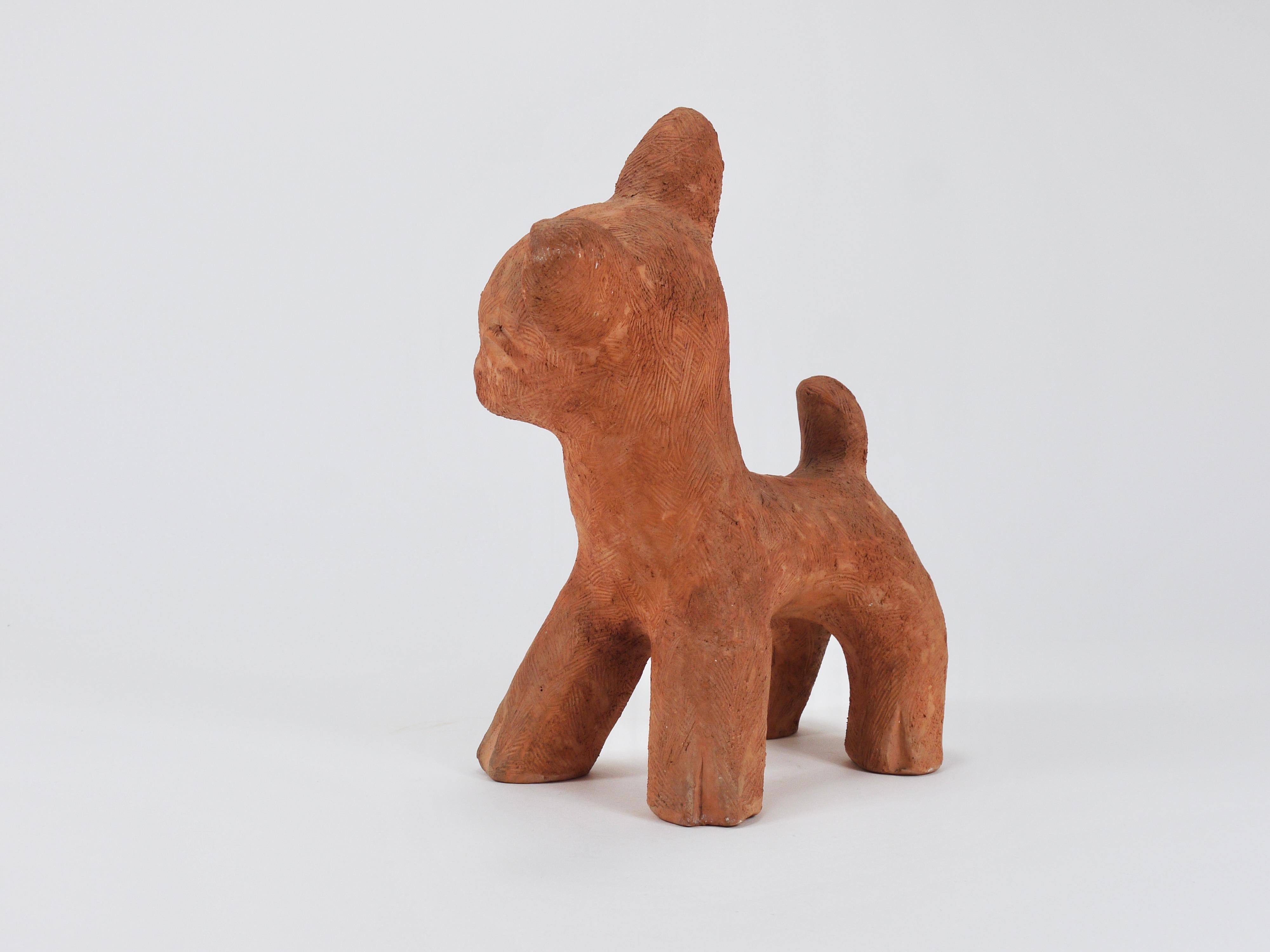 Walter Bosse Large Baby Deer Pottery Ceramic Sculpture, Austria, 1920s For Sale 1