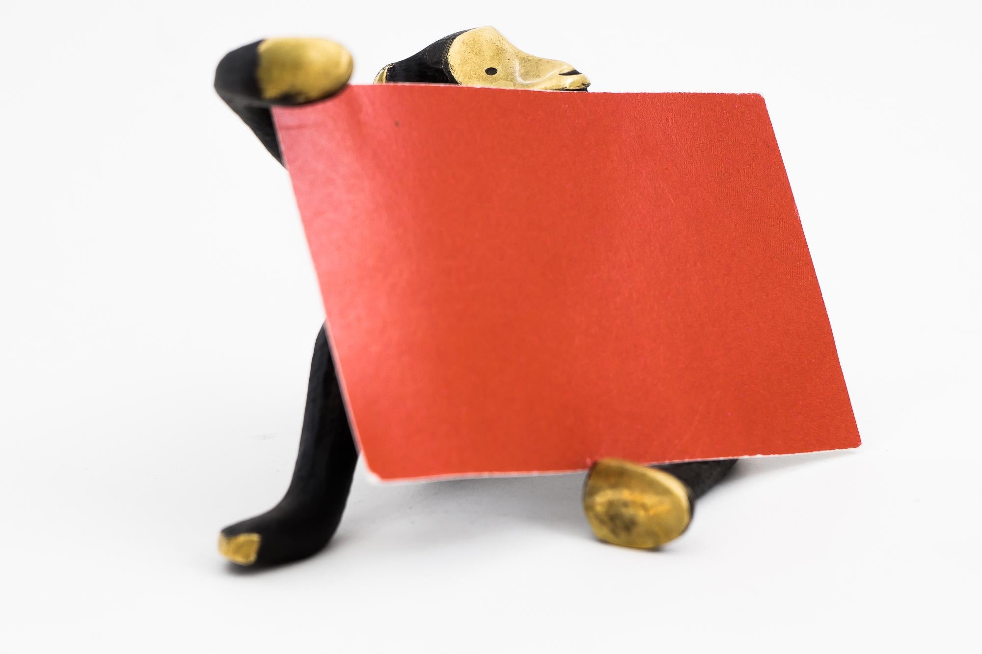 Mid-Century Modern Walter Bosse Monkey Business Card Holder