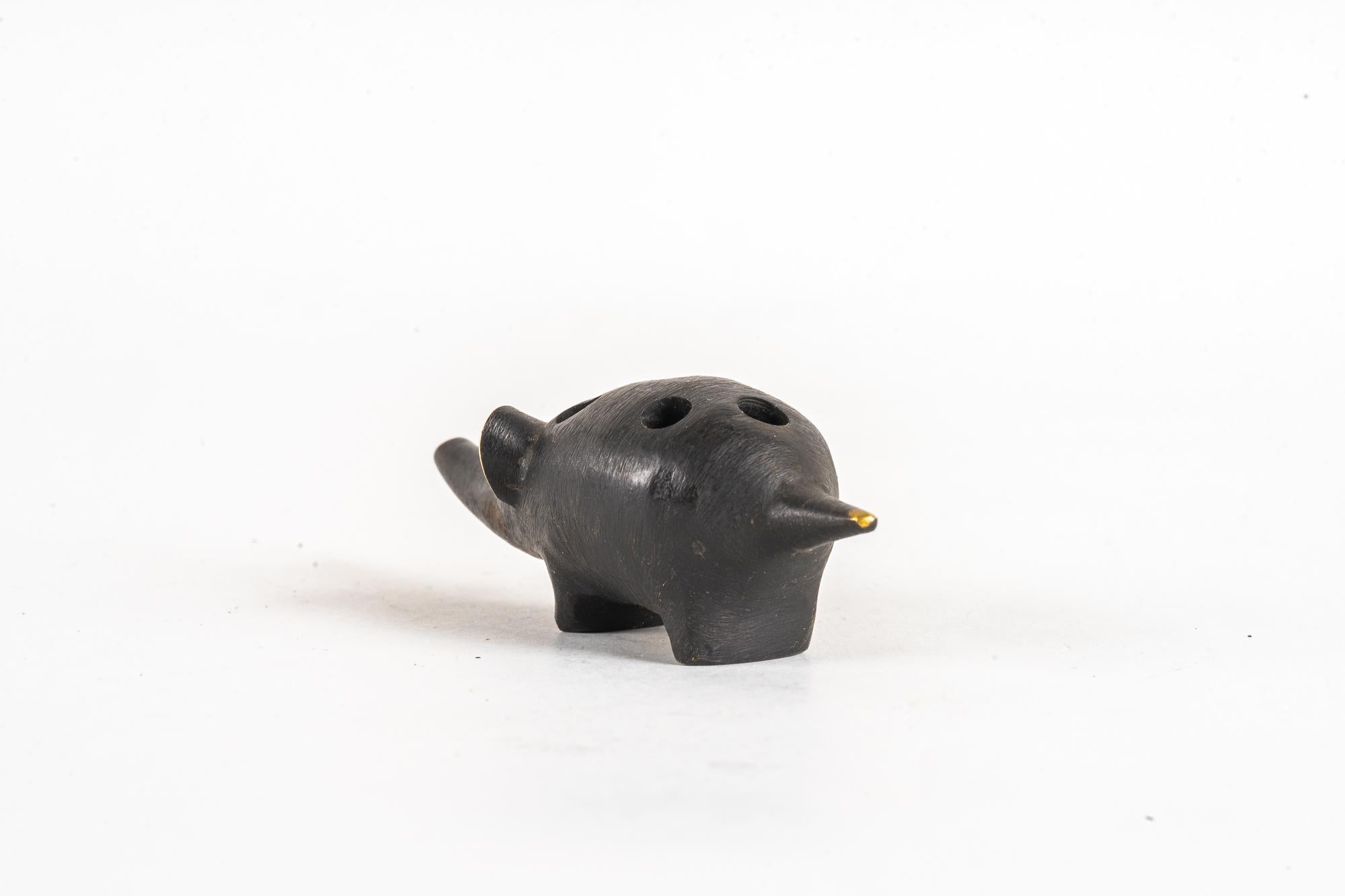 Blackened Walter Bosse Pencil Holder 'Marked' Around 1950s For Sale