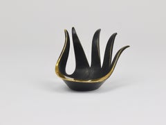 Walter Bosse Sculptural Brass Hand Bowl or Ashtray, Herta Baller, Austria, 1950s