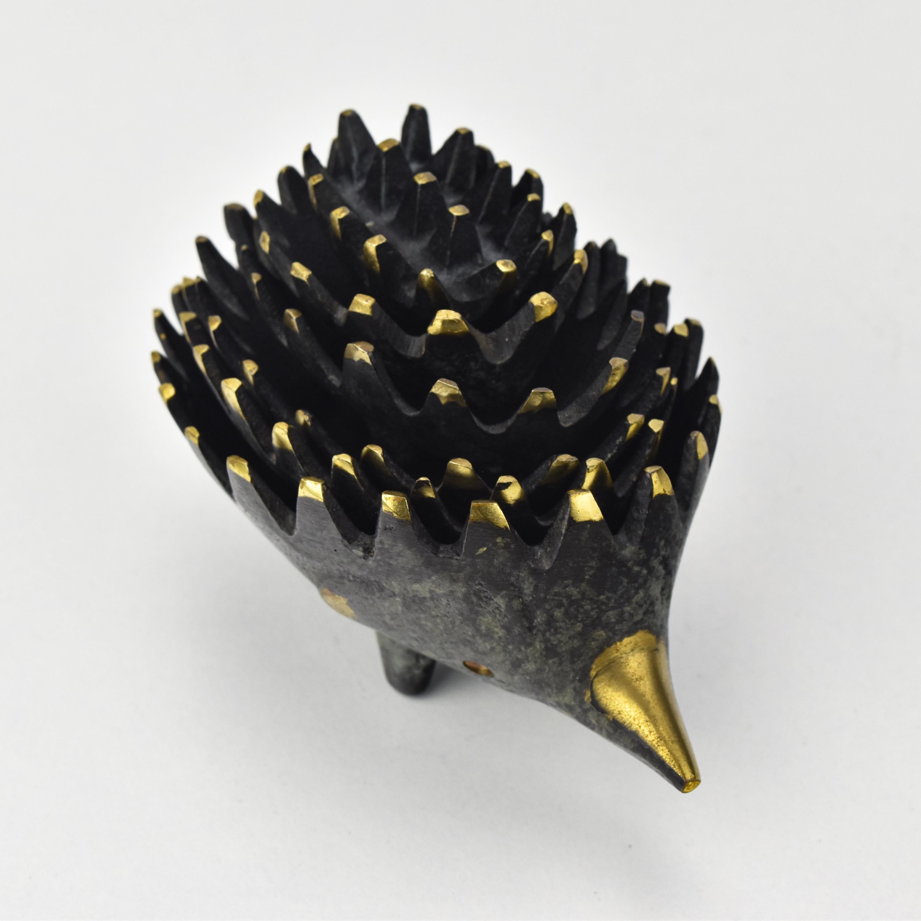 Satz von 6 Hedgehog-Skulpturen von Walter Bosse für Hertha Baller, Aschenbecher, ca. 1950er Jahre im Zustand „Gut“ im Angebot in Bad Säckingen, DE