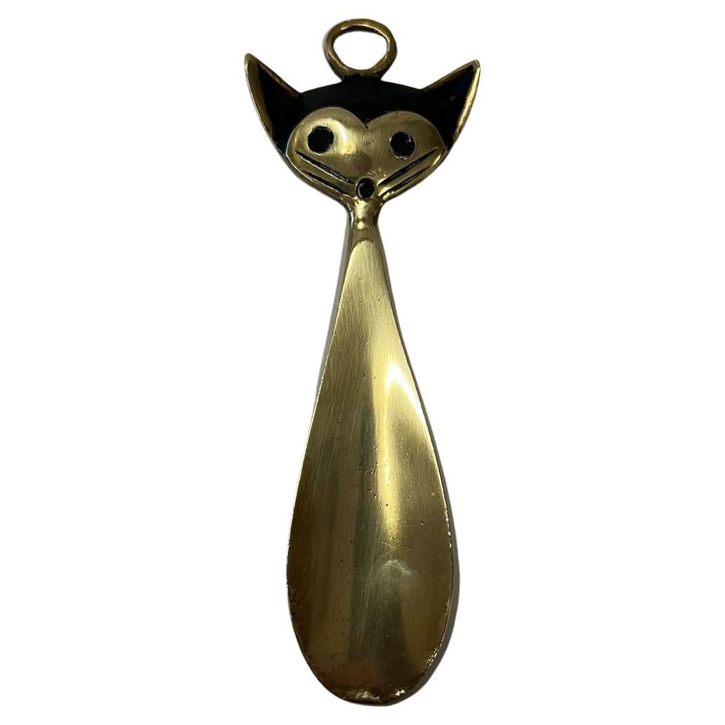 Brass Walter Bosse Shoehorn for Herta Baller, 1950s, Austria For Sale