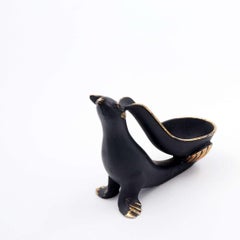 Walter Bosse style Sea lion pipe holder in bronze - 1950s