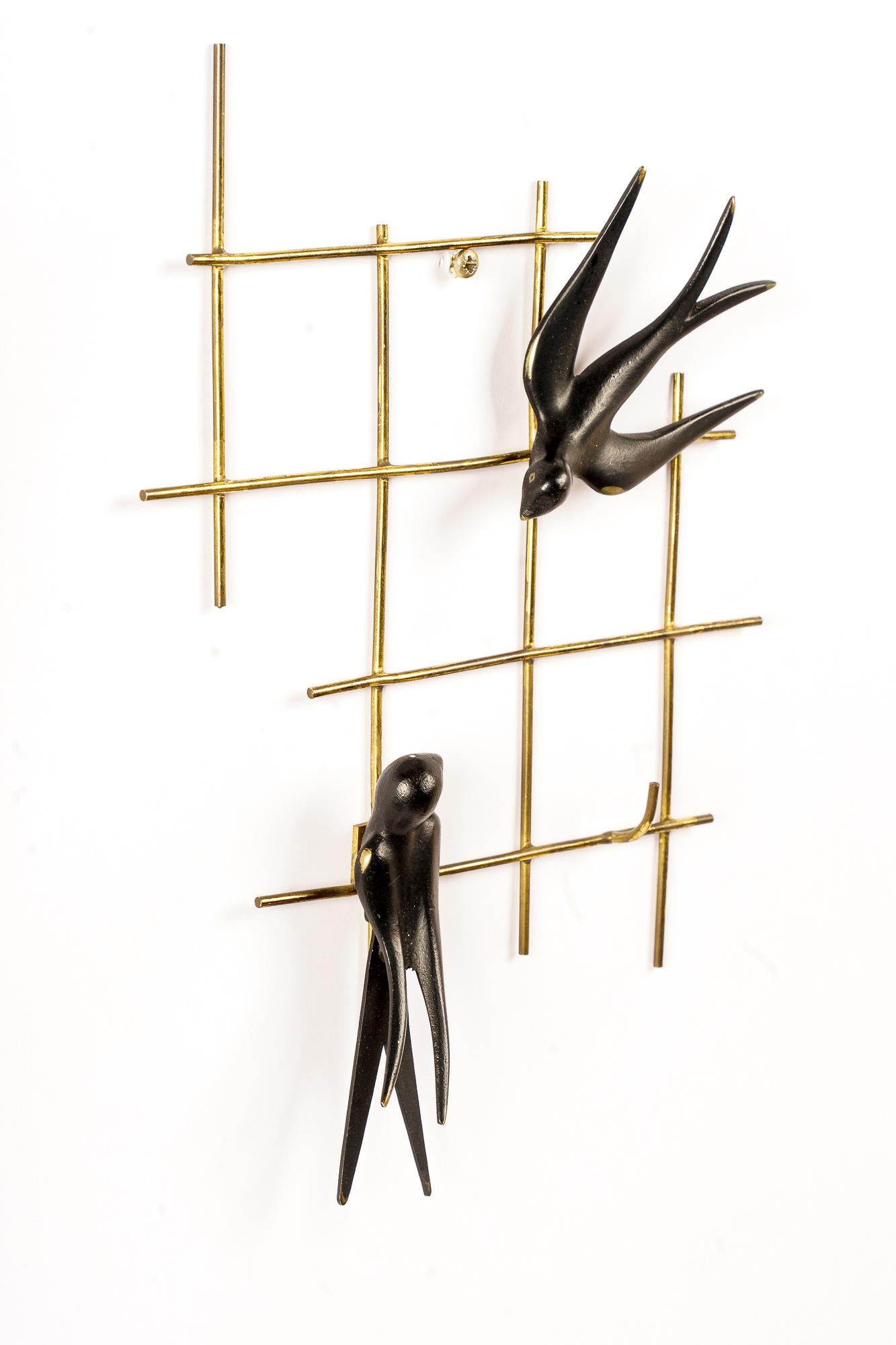 Walter Bosse portachiavi a forma di uccelli rondine, 1950 ca.
Condizioni originali