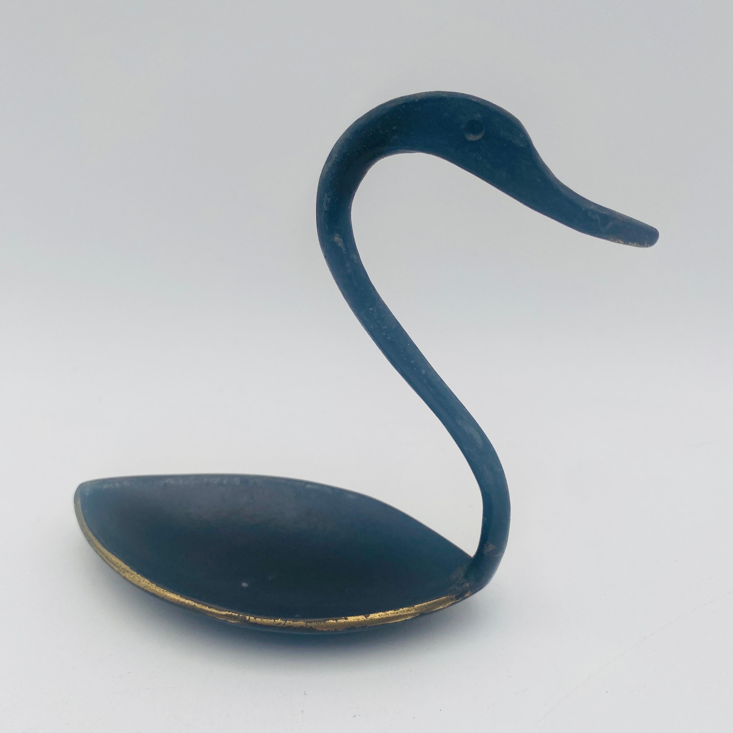 Walter Bosse Schwan Stapelbare Aschenbecher aus Messing, Herta Baller, Österreich, 1950er Jahre 2