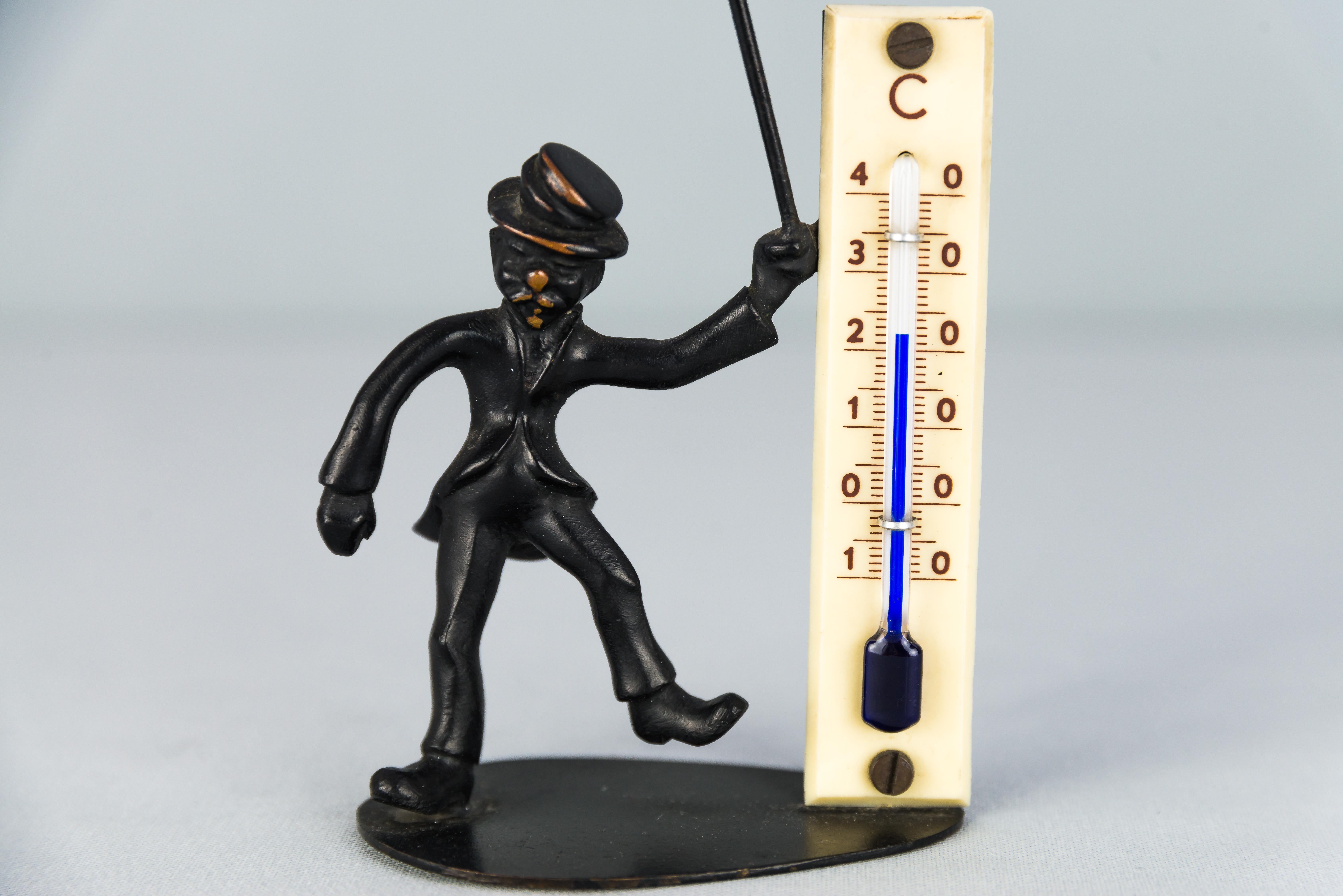 Mid-Century Modern Walter Bosse Thermometer, circa 1950s For Sale
