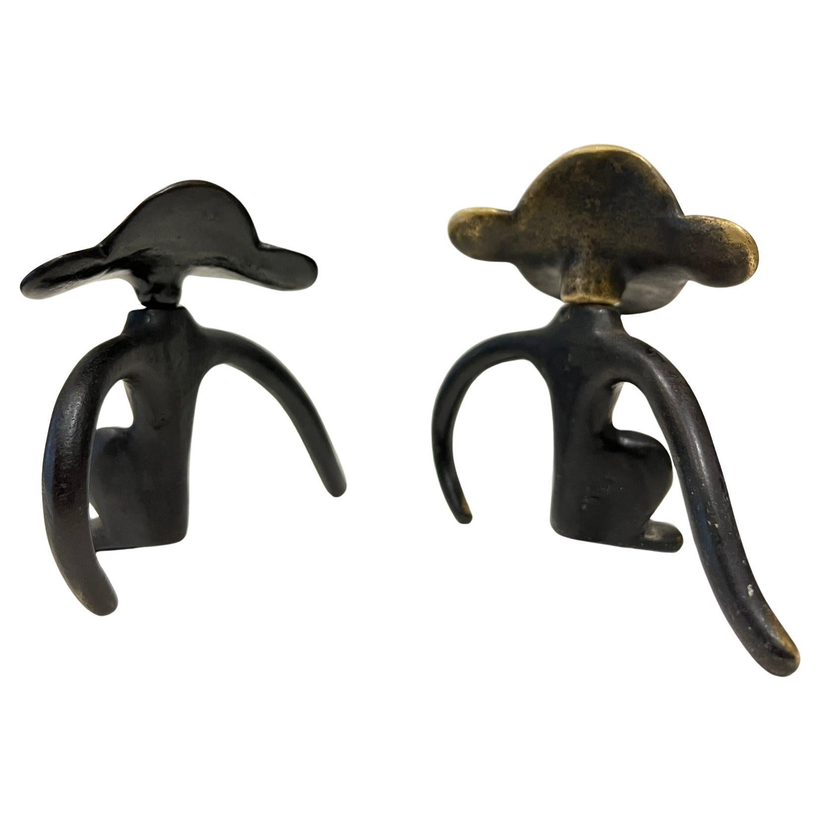 Walter Bosse, Two Monkey Corkscrews, 1950s, Austria (Messing) im Angebot