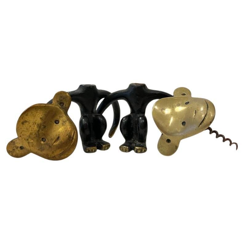 Walter Bosse, Two Monkey Corkscrews, 1950s, Austria im Angebot 1