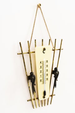 Walter Bosse Wall Thermometer, Vienna around 1950s