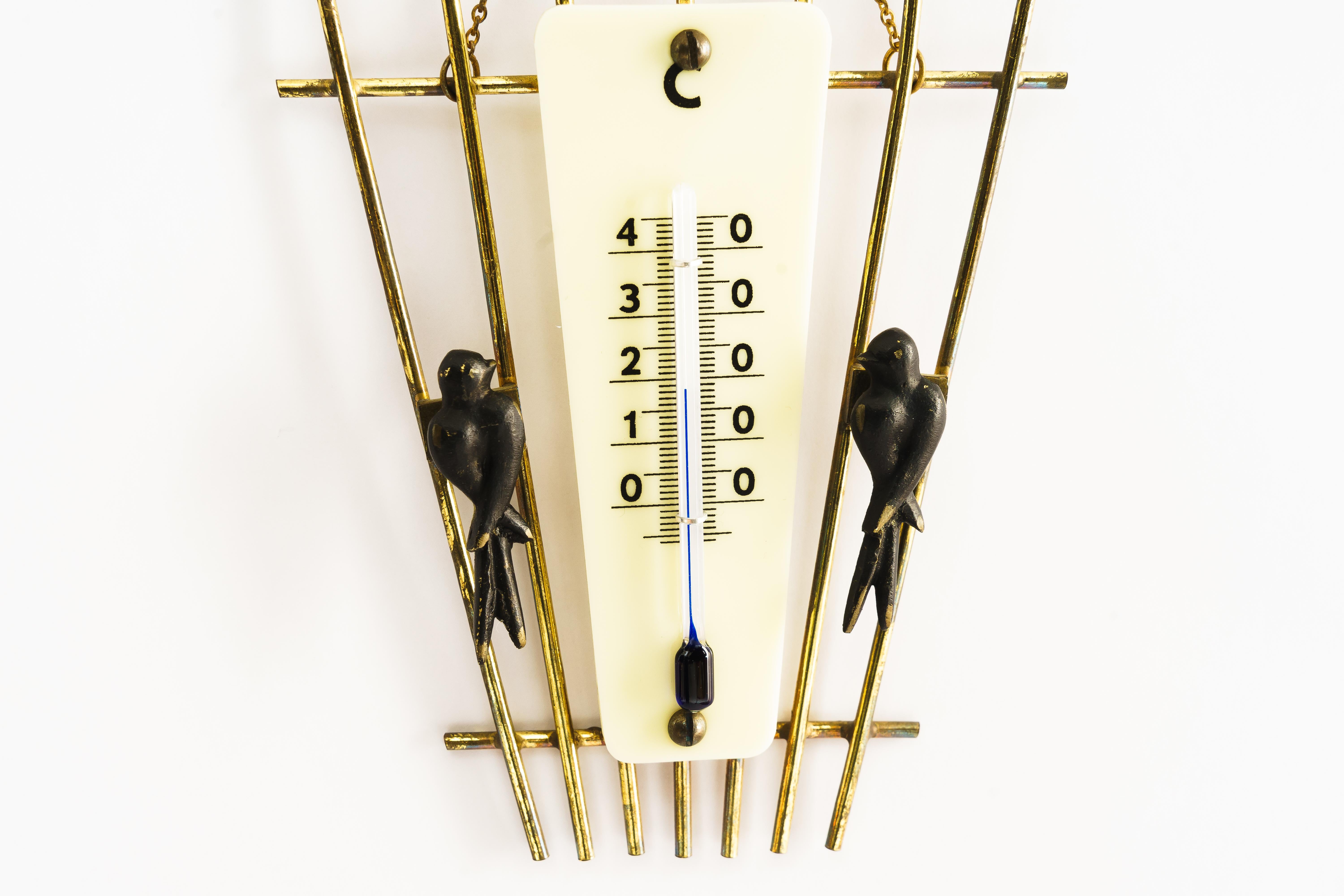Austrian Walter Bosse Wall Thermometer, Vienna around 1950s For Sale