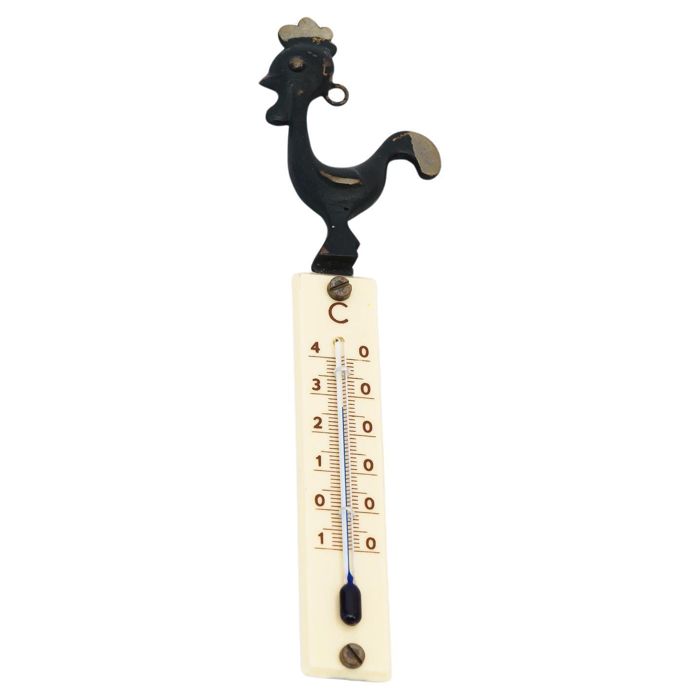 Walter Bosse Wall Thermometer, Vienna around 1950s