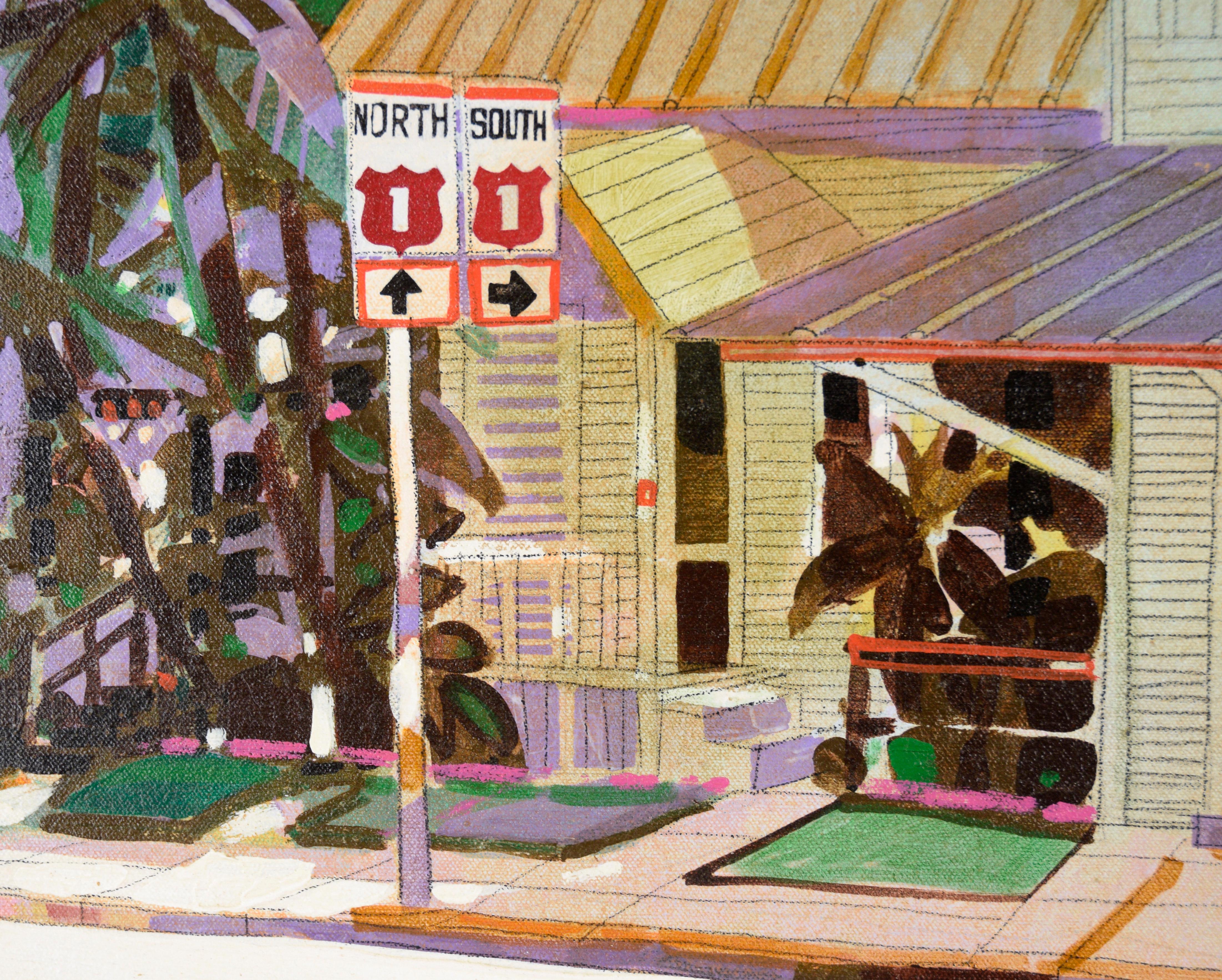Soriano’s Market, Key West, Florida - Landscape in Acrylic on Canvas 1