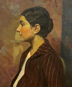 Un suggestivo ritratto in stile Moderno degli anni ’20 raffigurante una giovane donna, esposto all’Art Institute