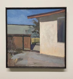 "House in New Mexico", A Modern Precisionist Landscape Painting, Urban Realism