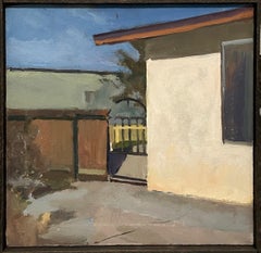 "House in New Mexico", A Modern Precisionist Landscape Painting, Urban Realism