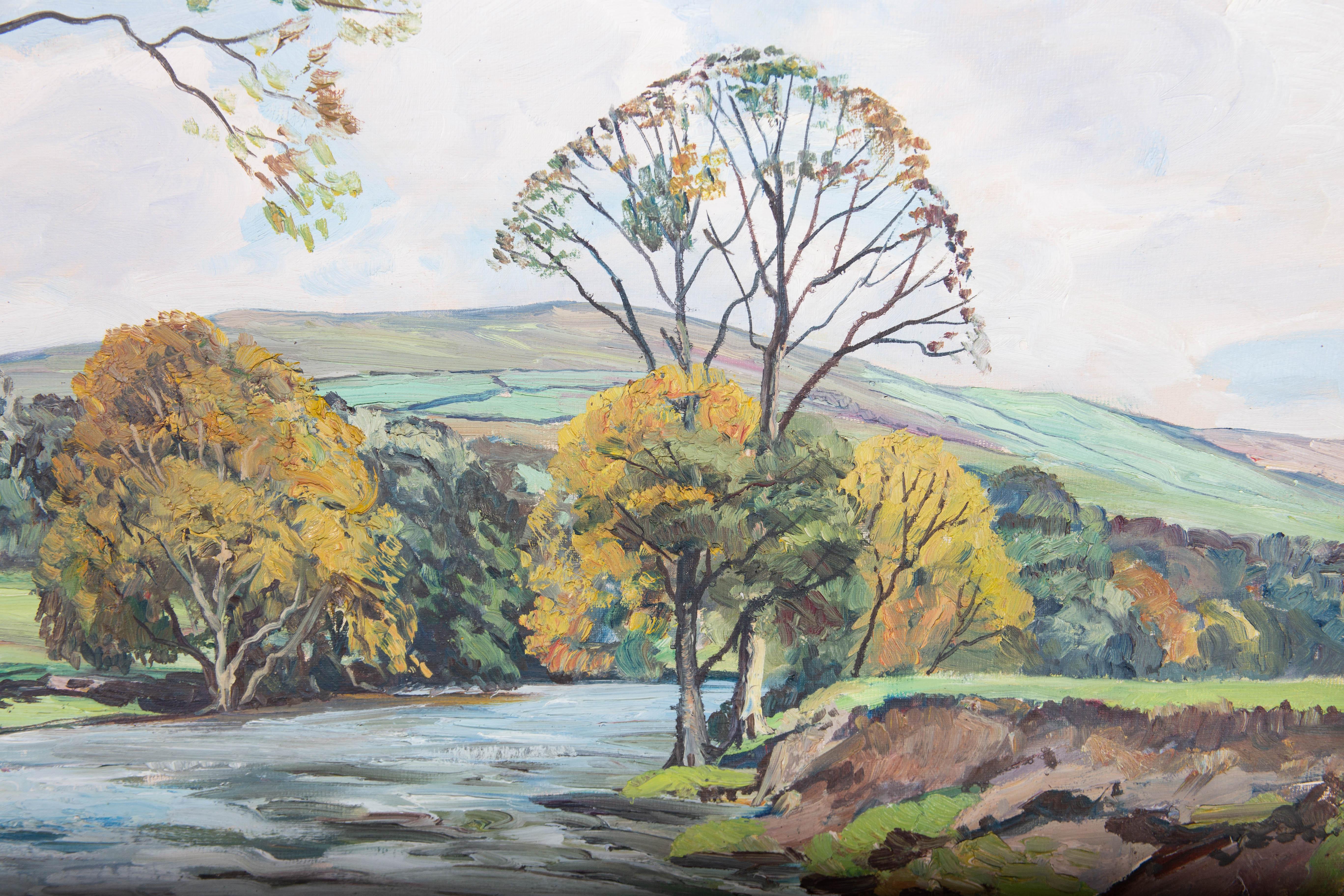 Walter Cecil Hornell (1911-1997) - Mid 20th Century Oil, By the River For Sale 3