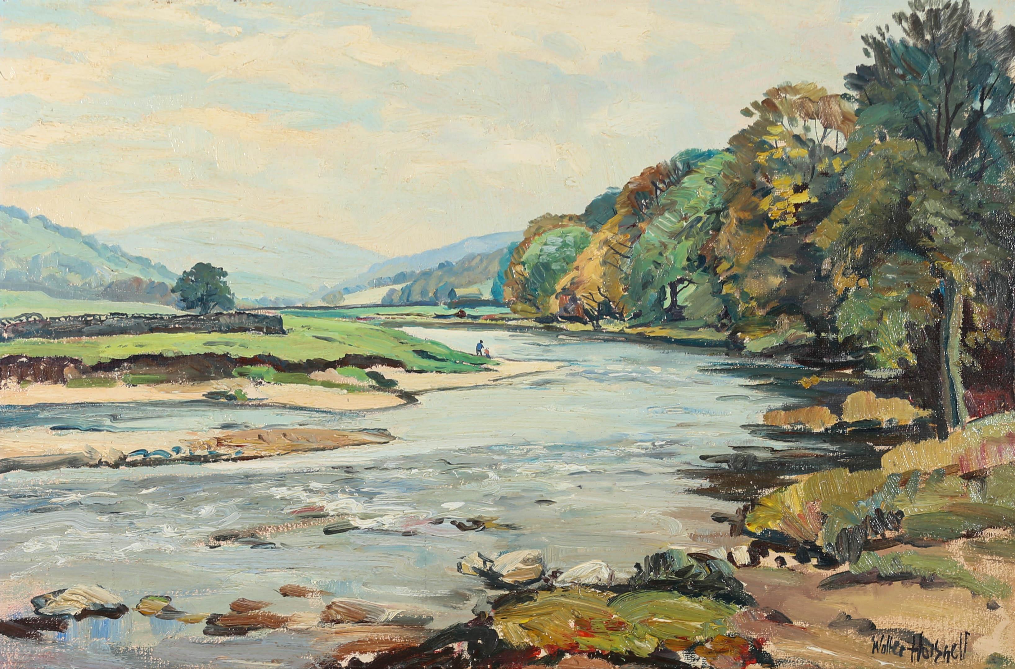 Walter Cecil Horsnell (1911-1997) - 20th Century Oil, River Through The Valley 2