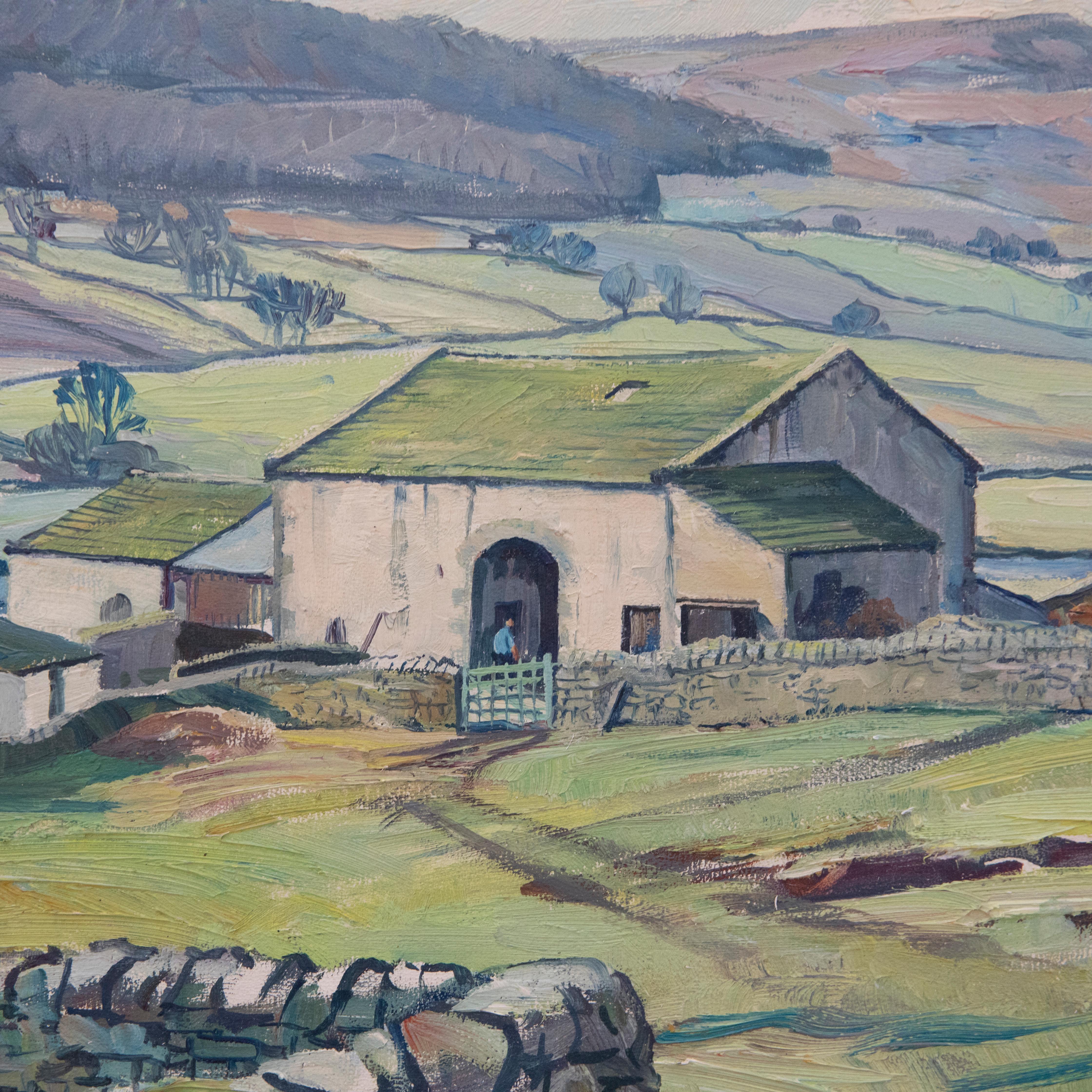 Walter Cecil Horsnell (1911–1997) - Framed 20th Century Oil, Yorkshire Farmstead 2