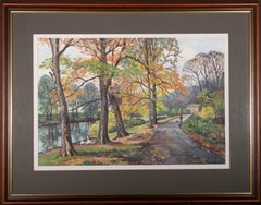 Walter Cecil Horsnell (1911-1997) - Mid 20th Century Oil, Autumn By The River
