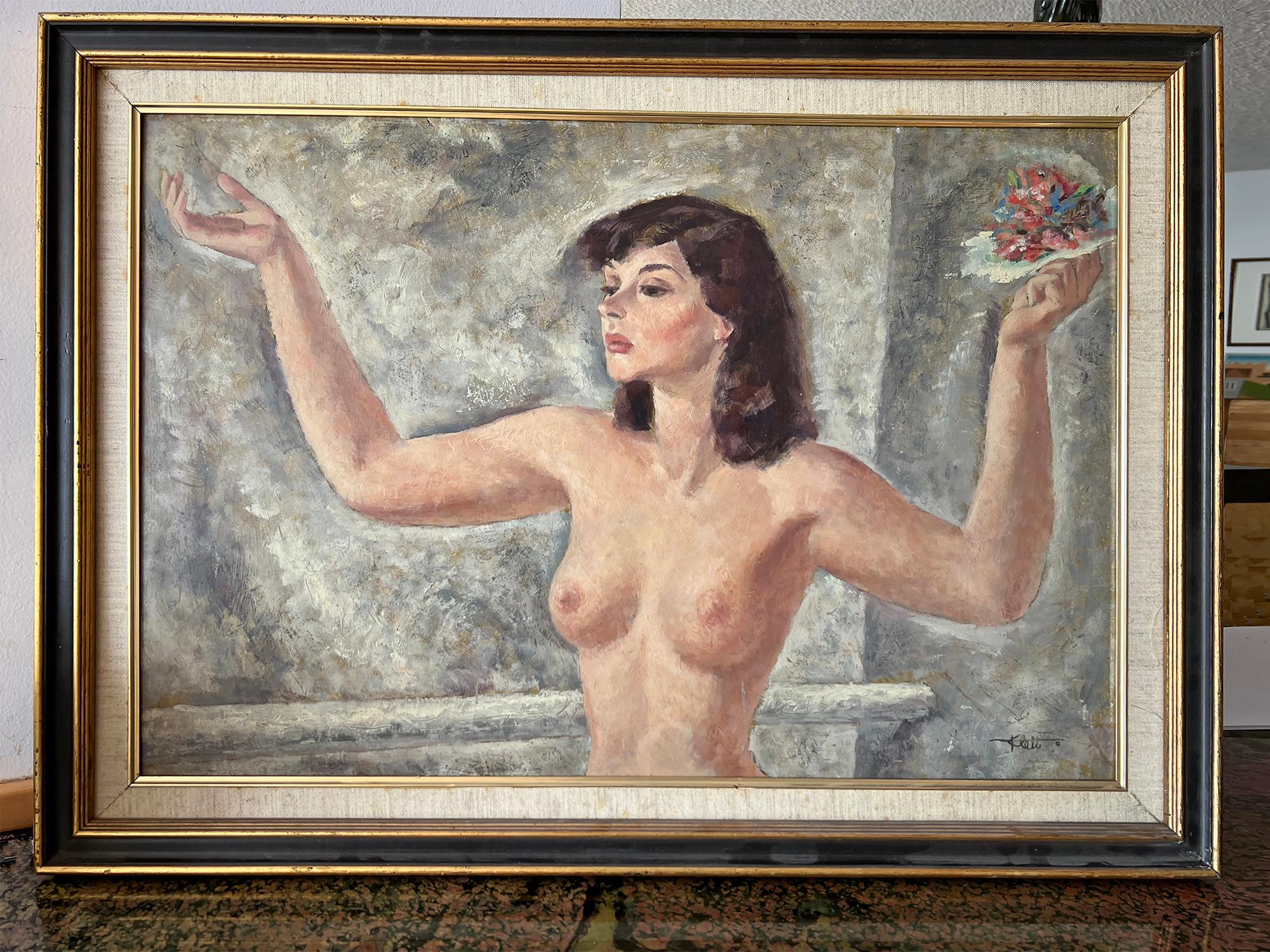 donna nuda balla
