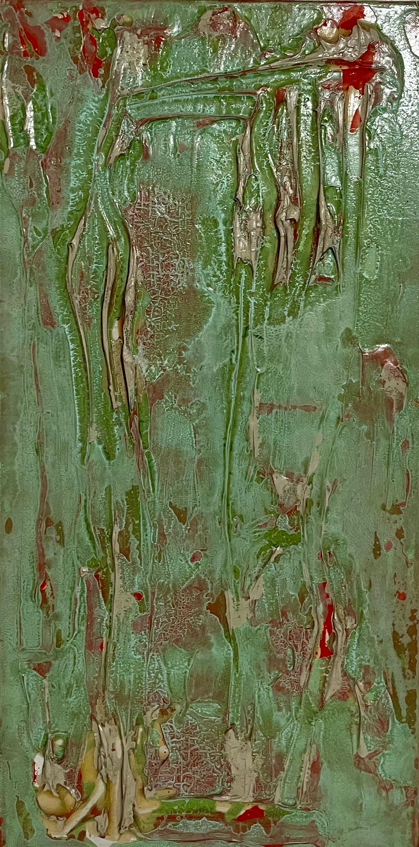 1972 Pintura abstracta de resina alquídica 