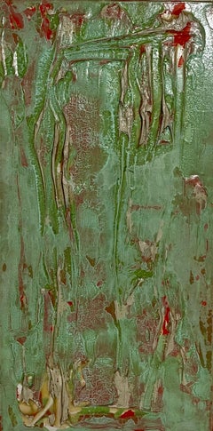 1972 Abstract "Natural Christmas" Alkyd Resin Painting Walter Darby Bannard