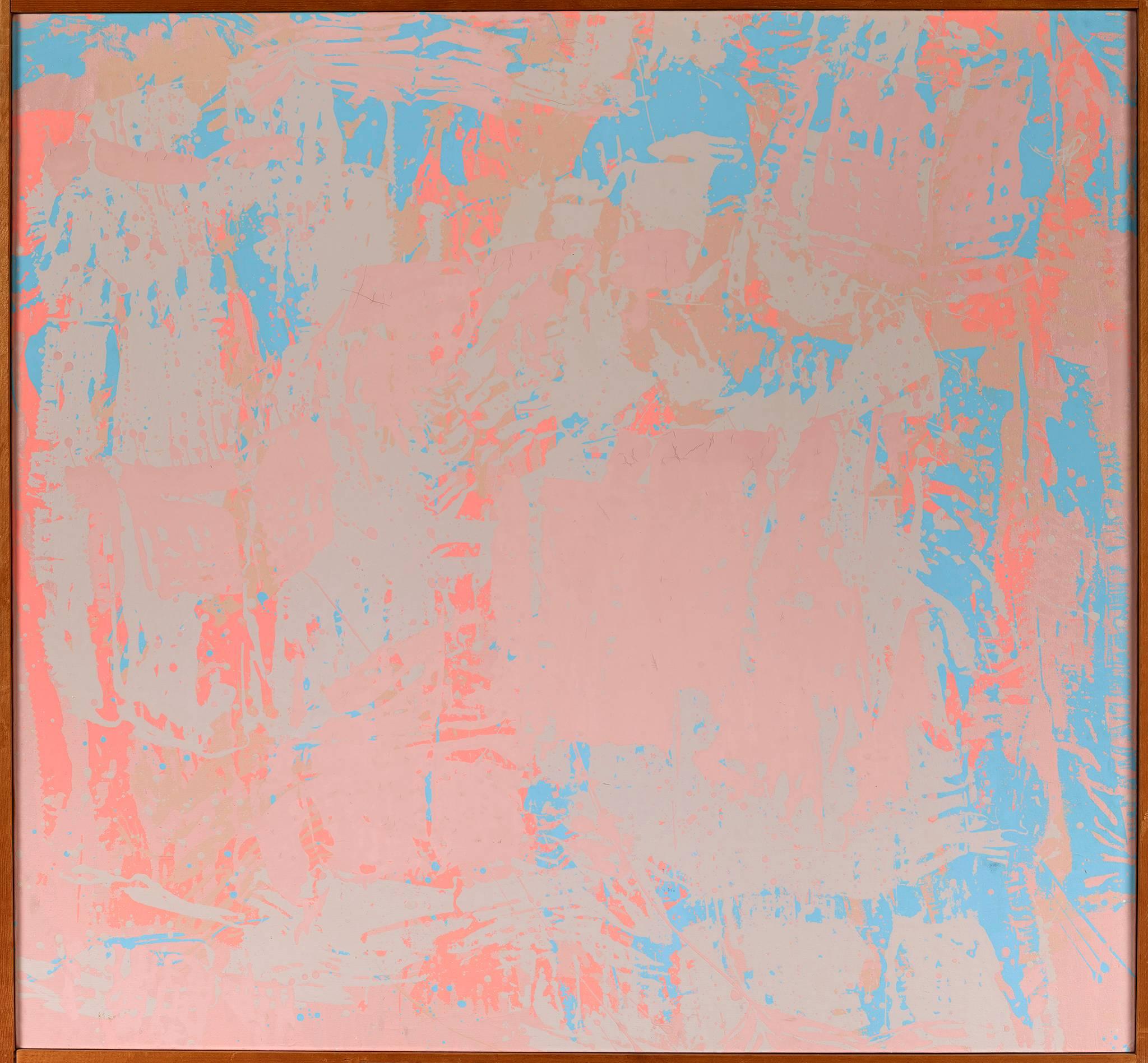 Walter Darby Bannard Abstract Painting - Blue Paris