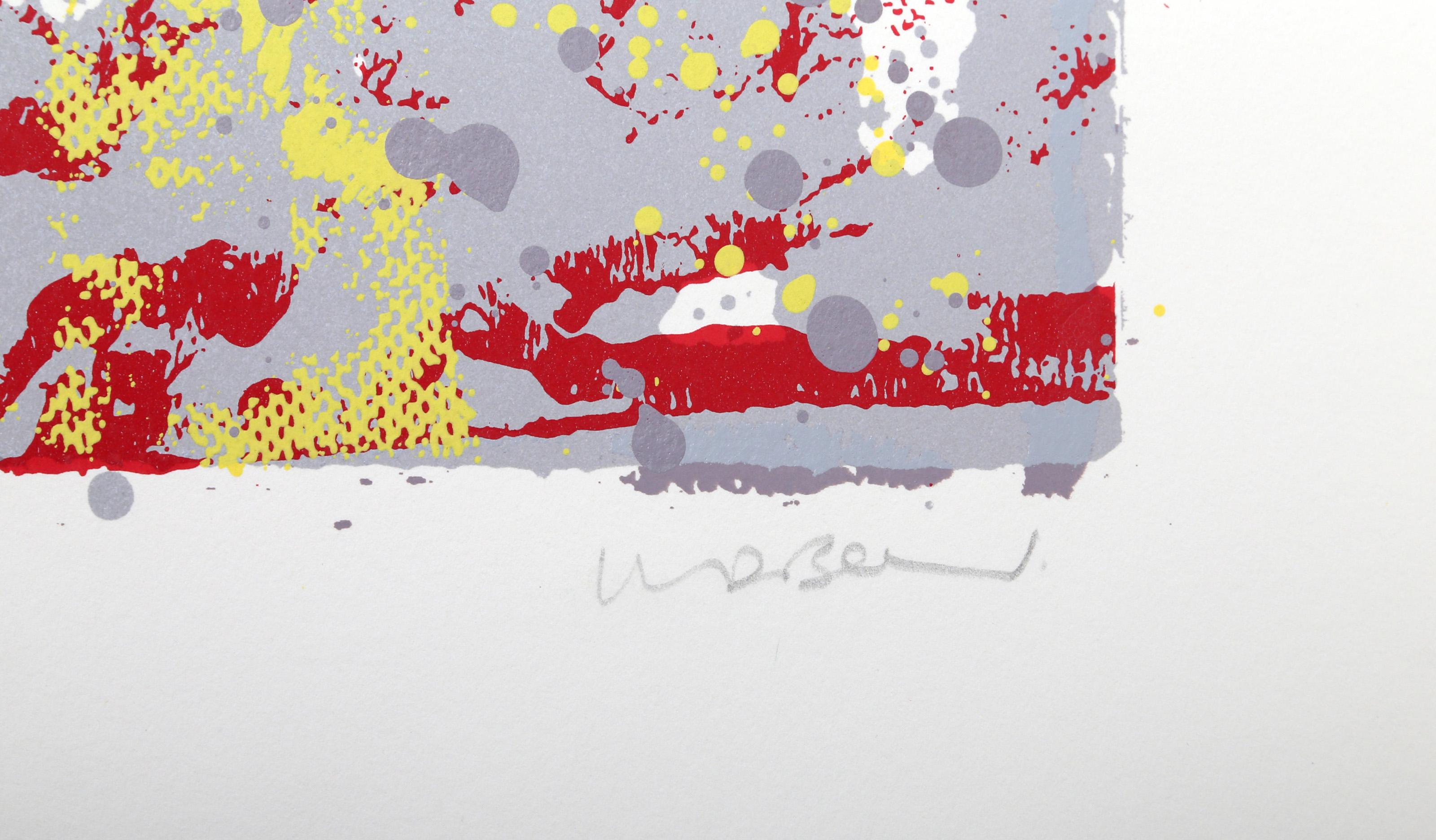 Black Hound Night, Abstract Expressionist Screenprint by Walter Darby Bannard For Sale 1