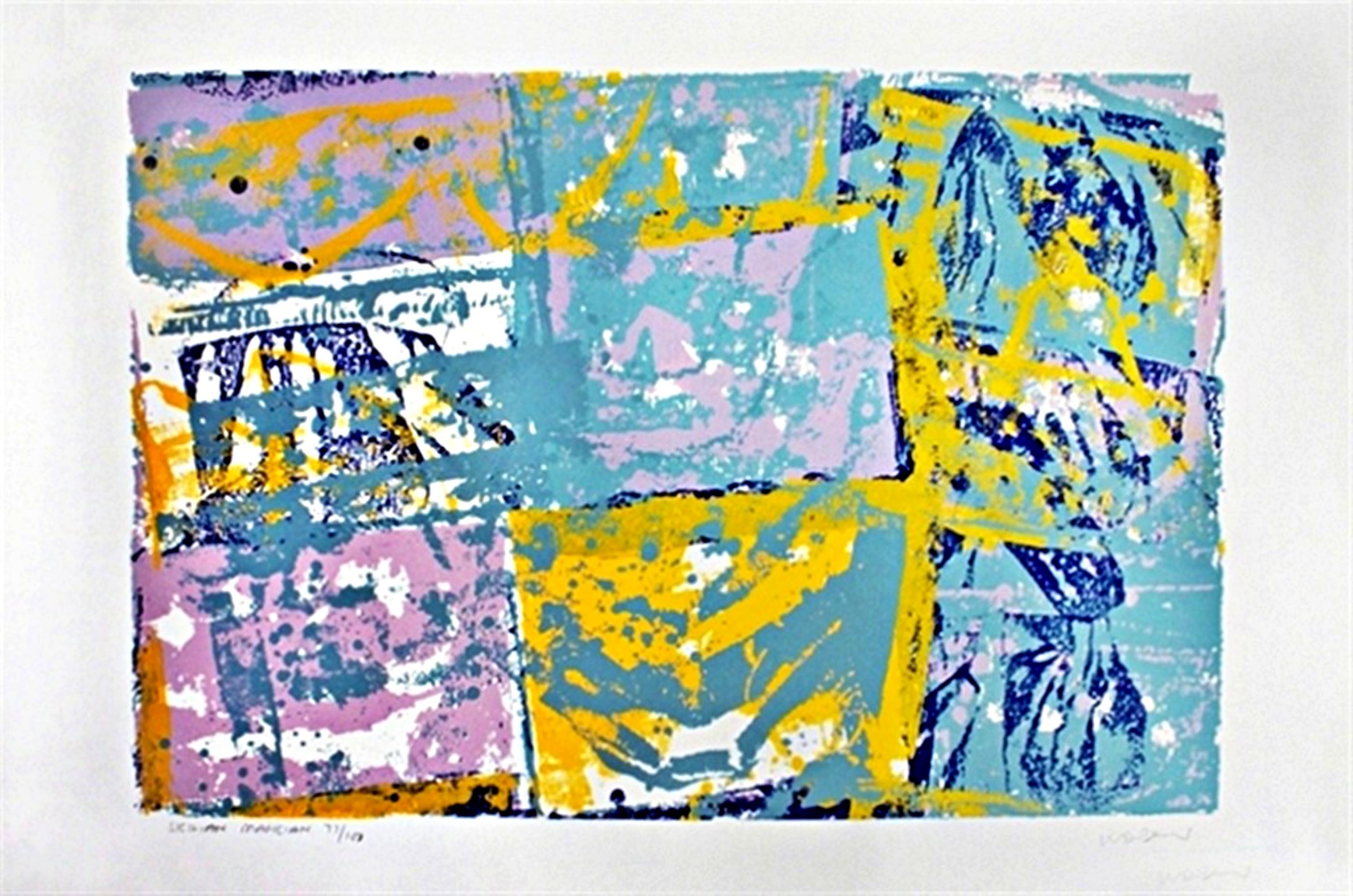 Walter Darby Bannard - Mago siciliano - serigrafia espressionista astratta, numerata
