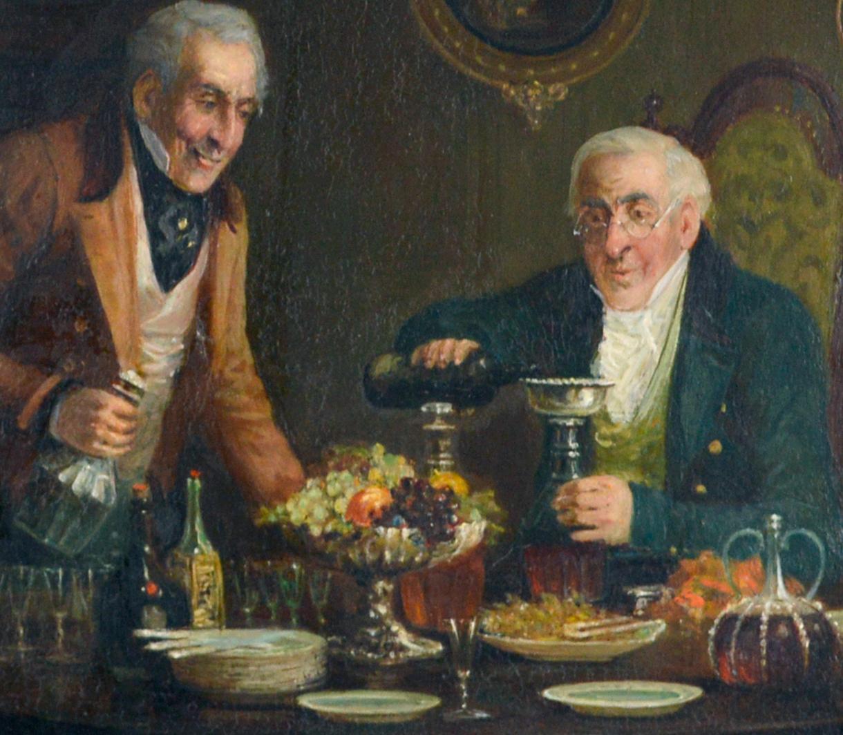 Un Dandy Time Was Had une scène figurative intérieure de Walter Dendy Sadler, années 1880 en vente 2