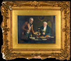 A Dandy Time Was Had una scena figurata in interni di Walter Dendy Sadler del 1880