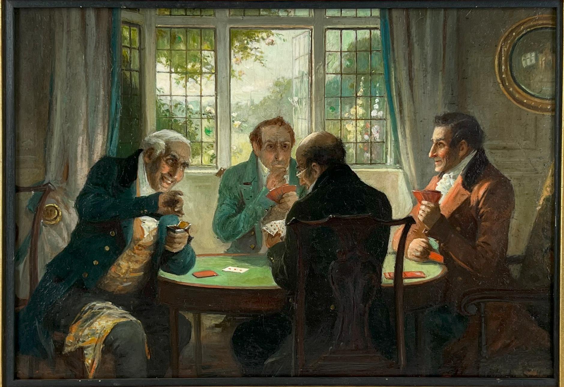 Un juego amistoso Día de primavera en Inglaterra Pintura al óleo original Walter Dendy Sadler en venta 1