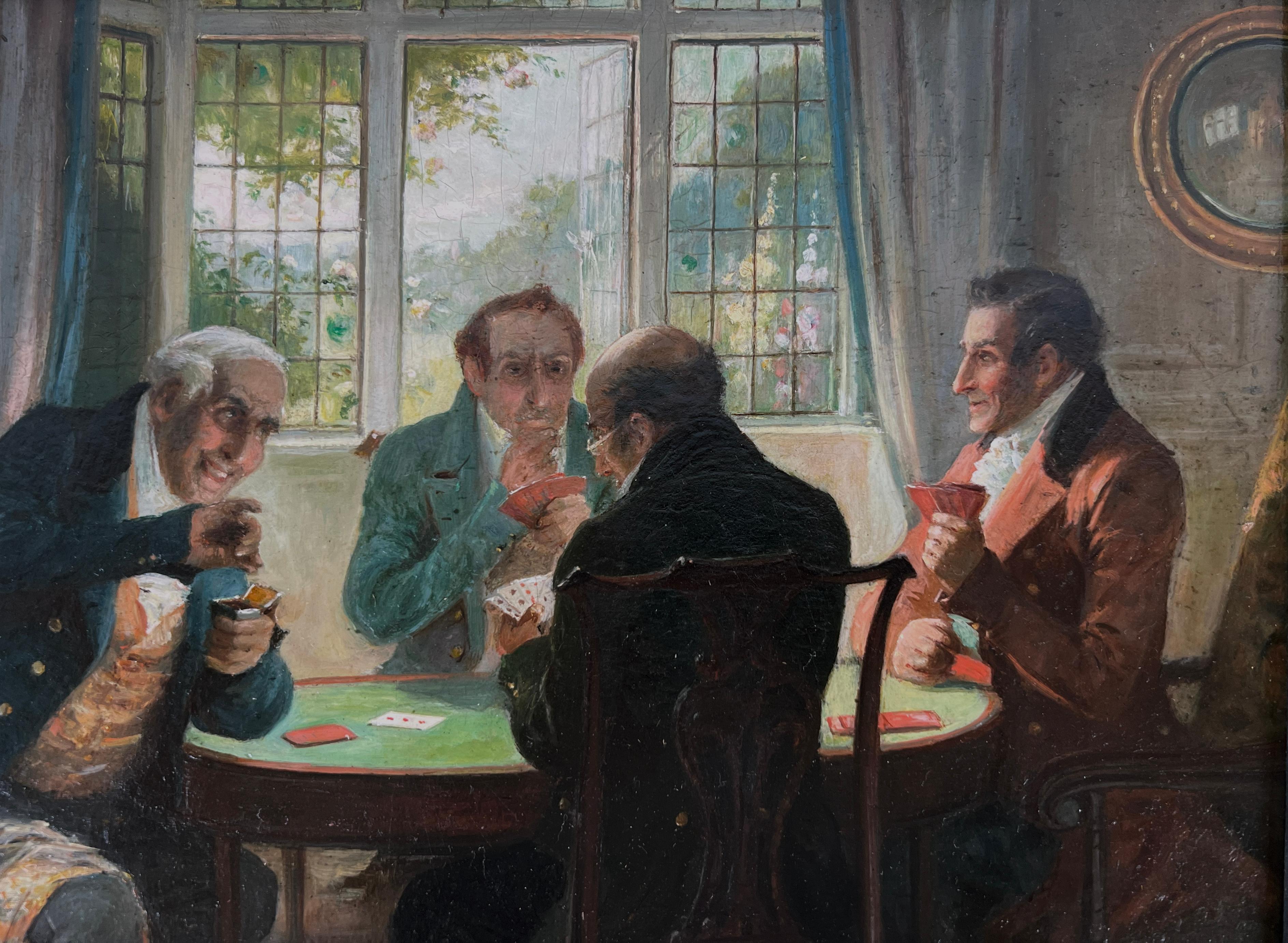 Un juego amistoso Día de primavera en Inglaterra Pintura al óleo original Walter Dendy Sadler en venta 2