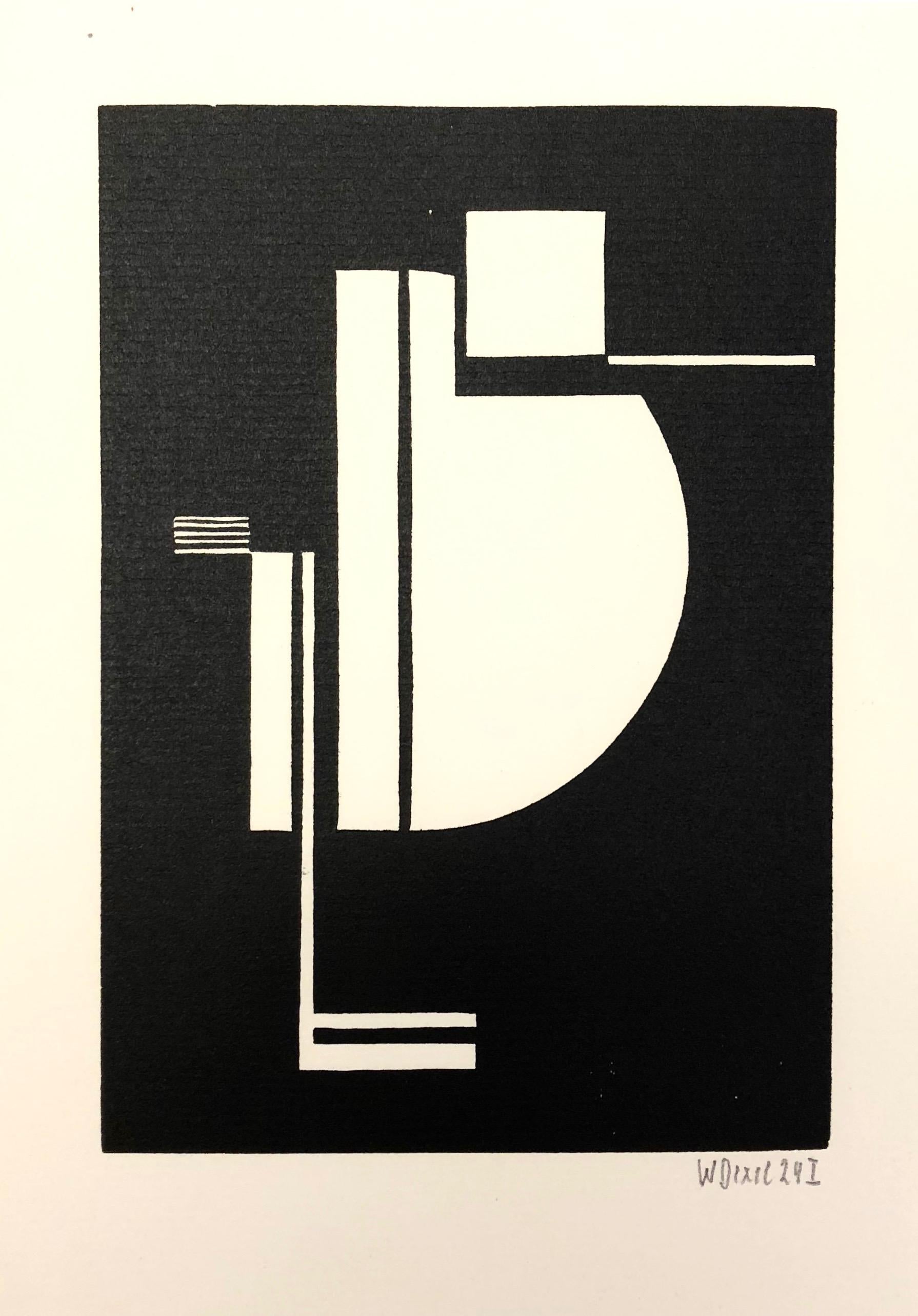 Bauhaus Walter Dexel: Bird - woodcut 1924 For Sale