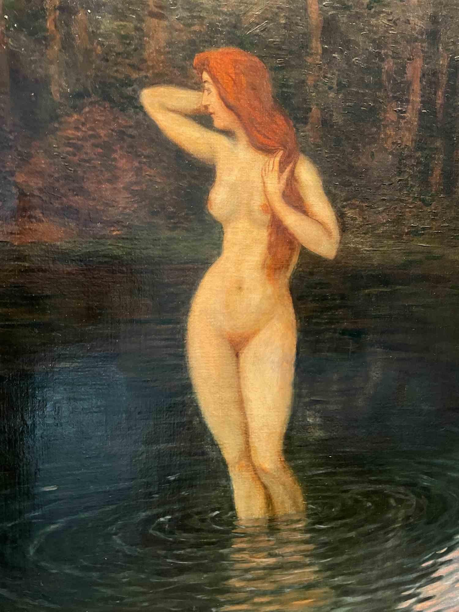 Nymph -  Paint by Walter Einbeck - 1915 For Sale 2