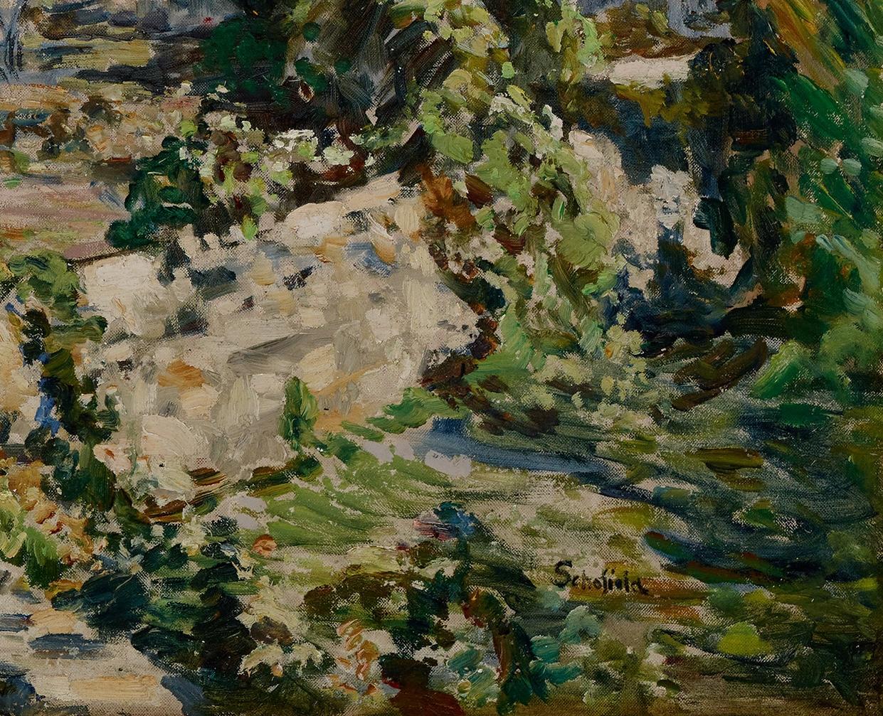 Devon Farm - American Impressionist Painting by Walter Elmer Schofield