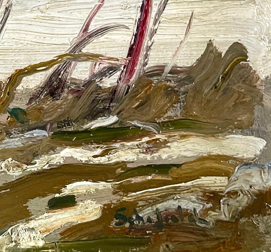 Winterfluss (Amerikanischer Impressionismus), Painting, von Walter Elmer Schofield