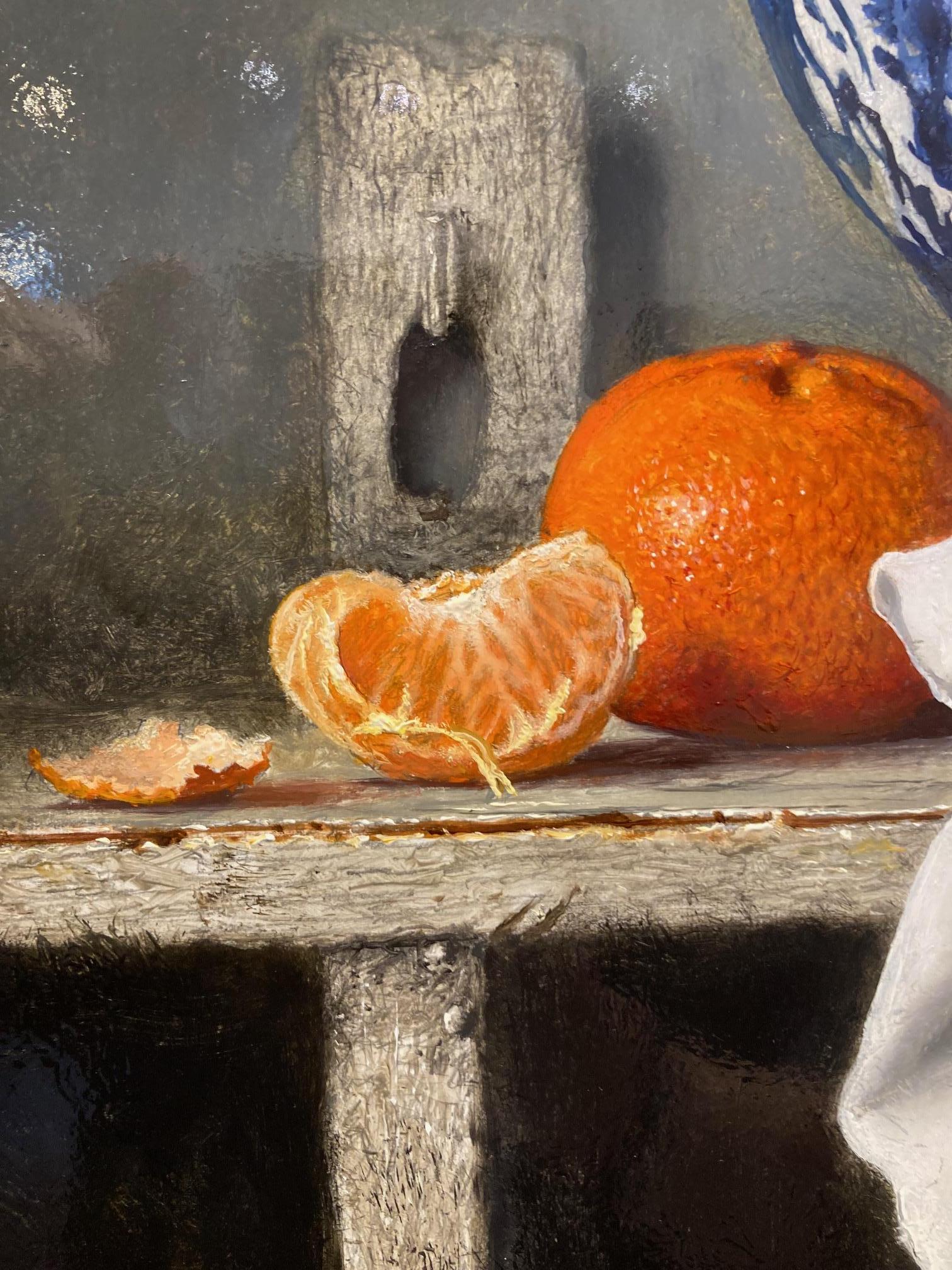 Arabische Mandarijnen Arabic Mandarins Tangerin Fruit Still Life En Stock
Walter Elst Nacido en Amberes, Bélgica - 1955  Tras finalizar sus estudios de Medicina en la Universidad de Bruselas, Walter Elst decidió dedicarse a su vocación pictórica. Ya