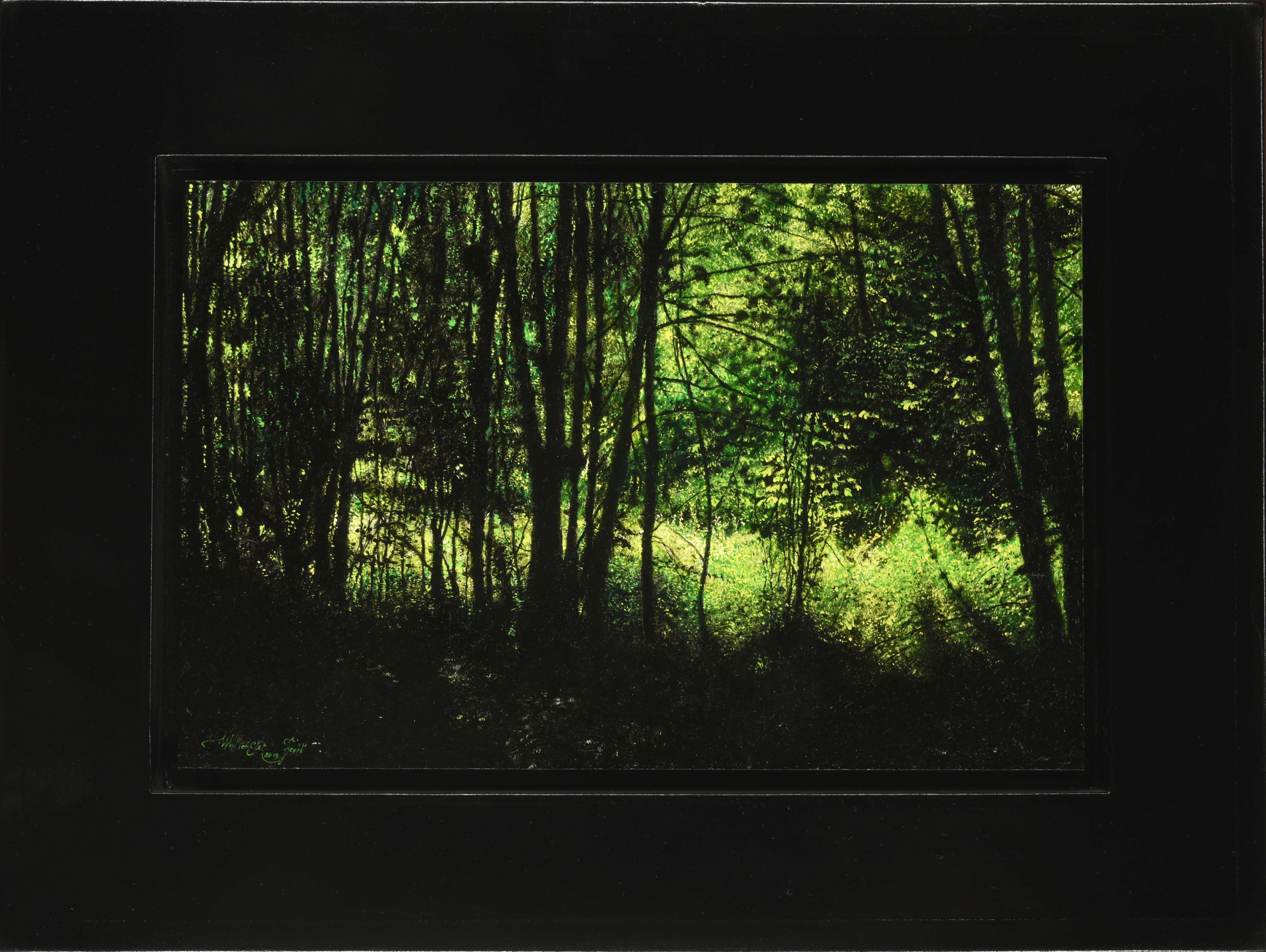 Walter Elst - Diep in het Bos Far in the Woods Oil Painting on Wood ...