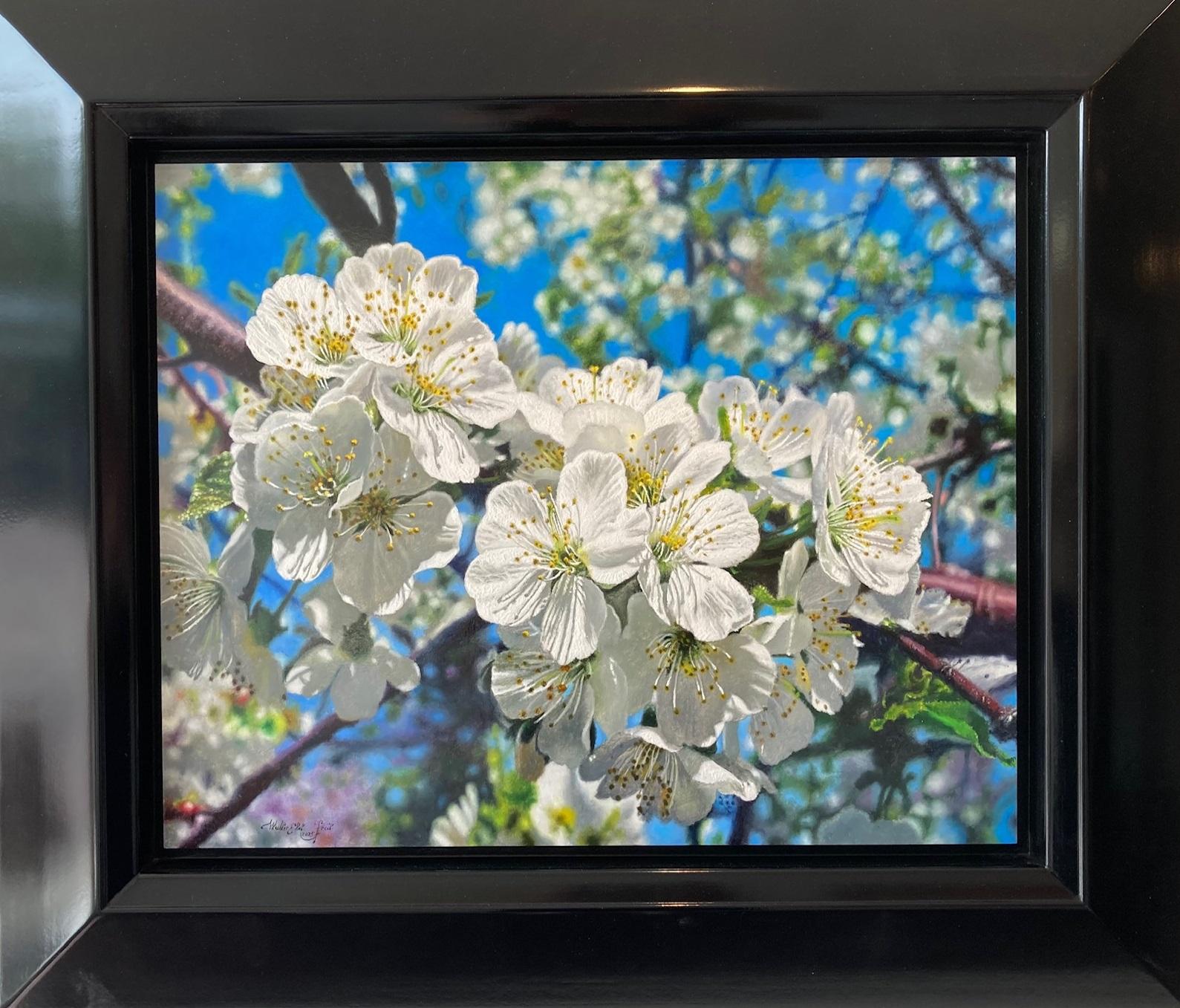 Walter Elst Landscape Painting - Elk Jaar Opnieuw Oil Painting on Panel Blossom Every Year Tree Flower In Stock